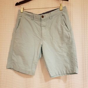 J. Crew size 32 and 9" L khaki mint green shorts
